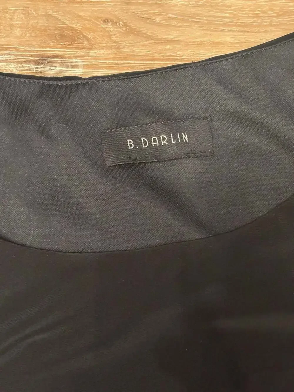 B. Darlin Black Blouson Sleeveless Scalloped Sequin Cocktail Dress